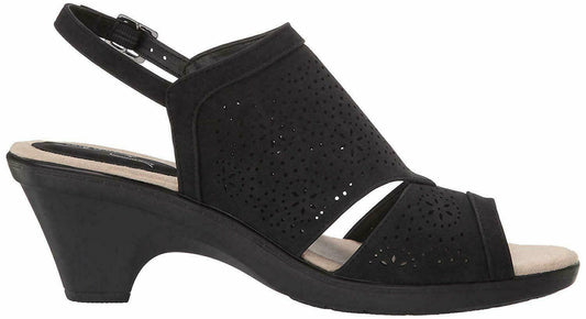 Easy Street Women's Linda Slingback Dress Casual Sandal   Color Black Size 11M