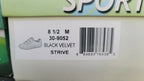Easy Street Strive Black Velvet Sneakers Black 30-9052 Size 12M