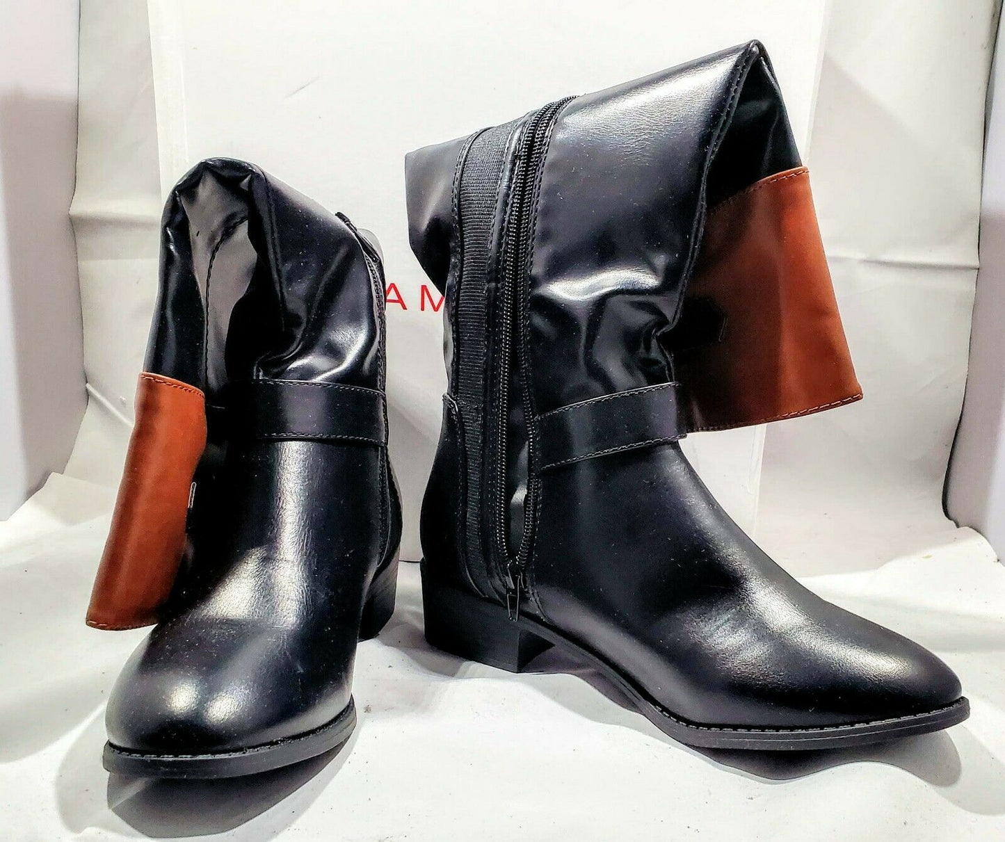 Rampage Ivey Tall Riding Boots black/cognac - 7.5 M