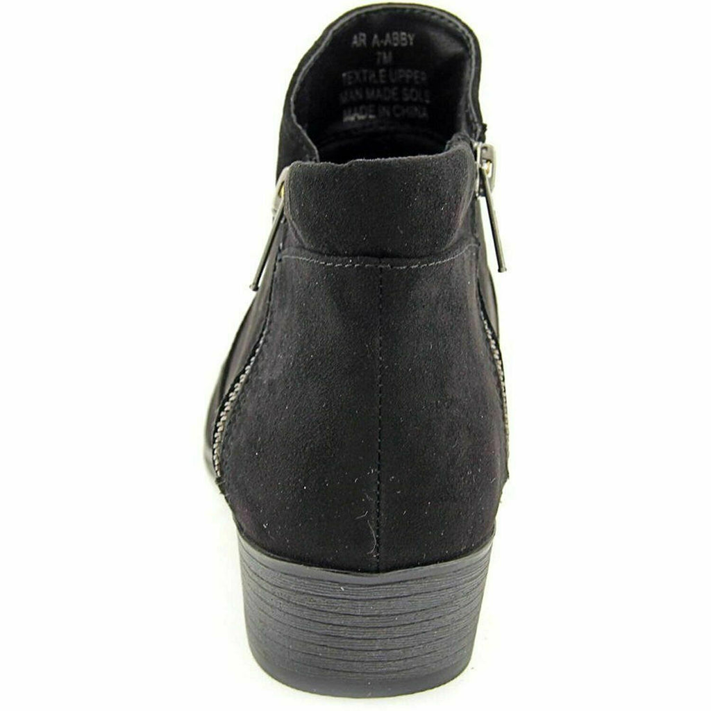 American Rag Womens Abby Almond Toe Ankle Fashion Boots, Black, Size 5  AABBYR