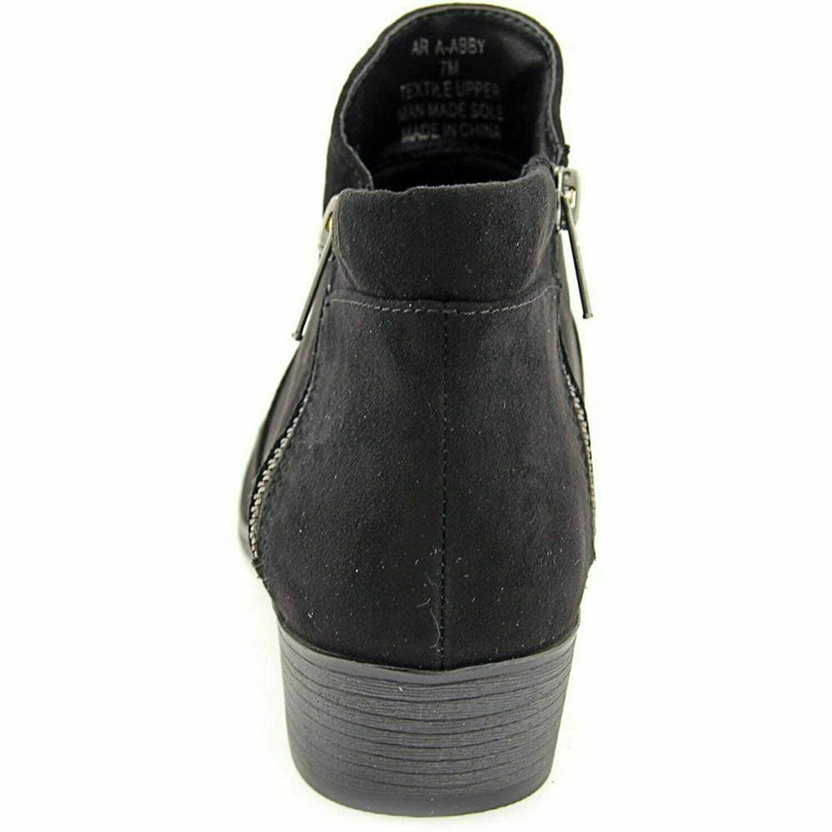 American Rag Womens Abby Almond Toe Ankle Fashion Boots, Black, Size 5  AABBYR