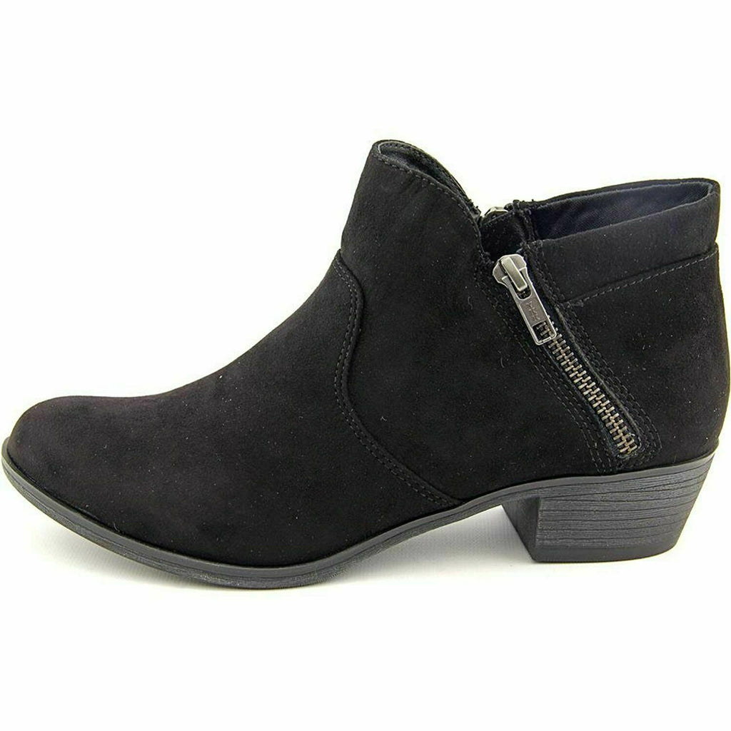 American Rag Womens Abby Almond Toe Ankle Fashion Boots, Black, Size 5  AABBYR