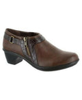 Easy Street Women's Devo Ankle Bootie, Tan/Brown Crocodile, 12 M