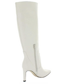 Nine West Womens Maxim Suede Pointed Toe Over Knee Fashion Boots Color Chic Cream Size 8.5M