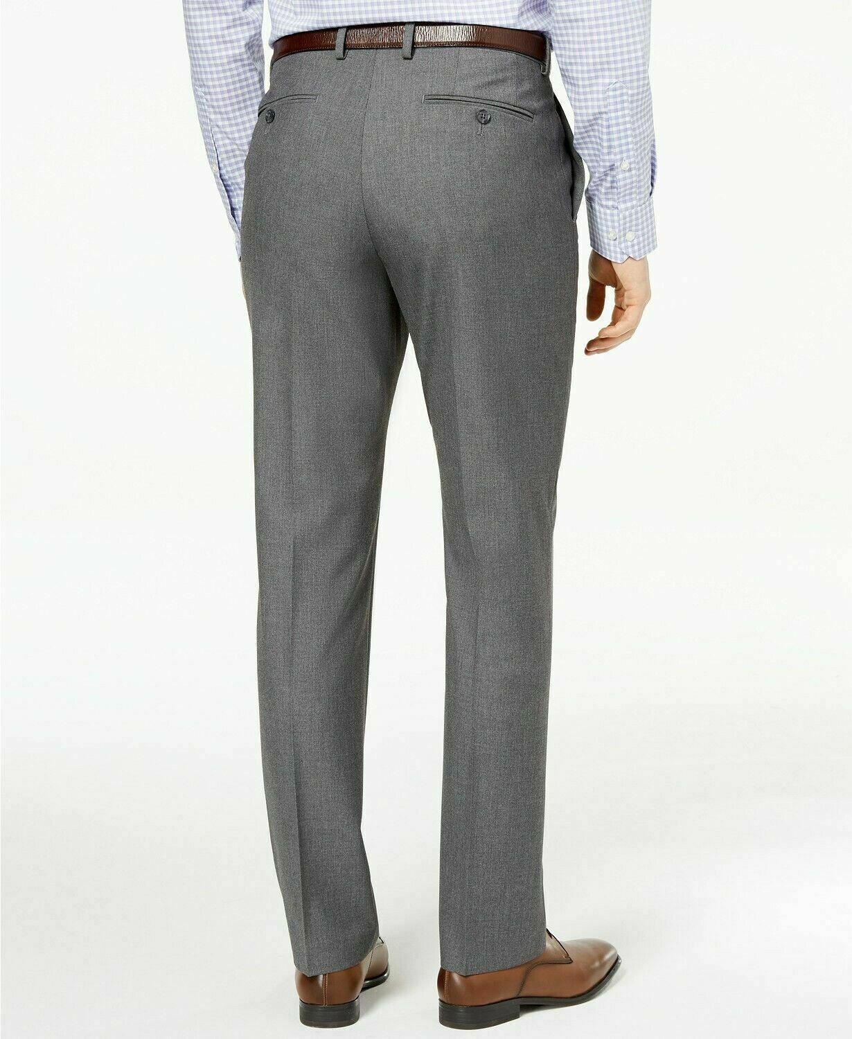 Ryan Seacrest Men’s Ultimate Modern-Fit Stretch Dress Pants Color Gray  W33xL30