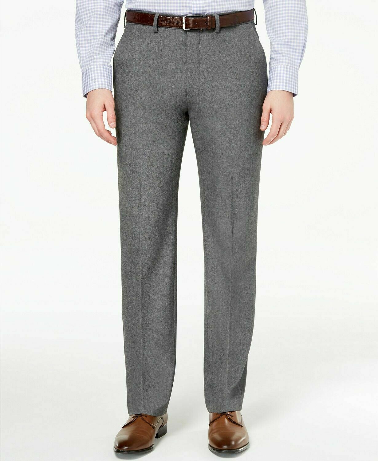 Ryan Seacrest Men’s Ultimate Modern-Fit Stretch Dress Pants Color Gray  W33xL30