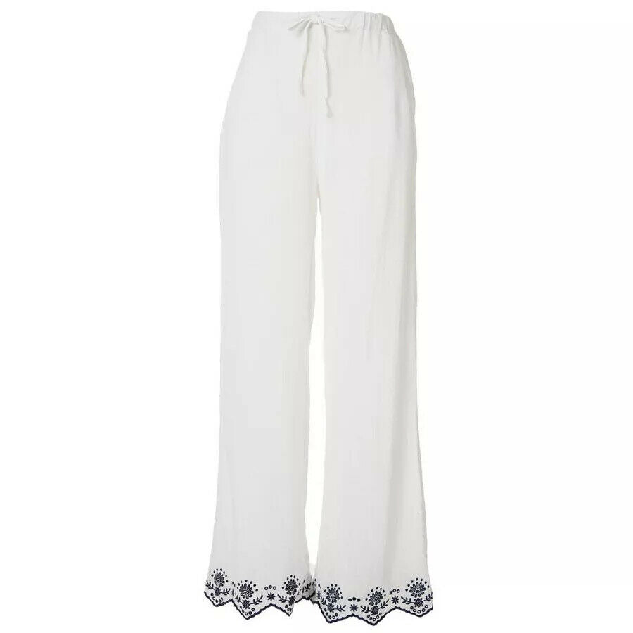 Wearabouts/Dotti  Women's Embroidered Trim Pants  Size M
