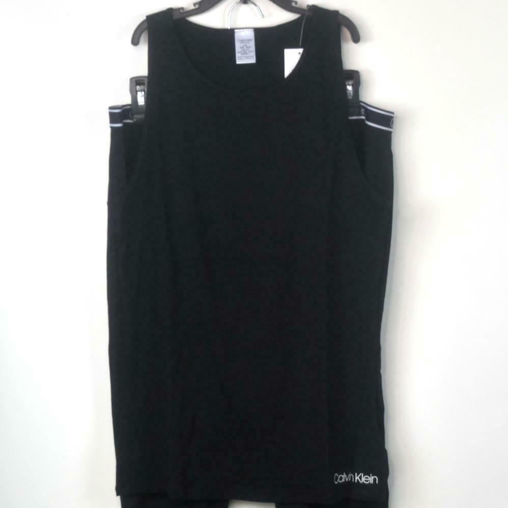 Calvin Klein Tank Top & Pants Pajama Set QP2416O  Color Black