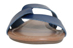 Sugar Women's Olena Faux Leather Slide On Flats  Color Blue Size 9.5M