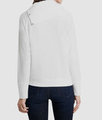 Vince Camuto Women's Fold Over Neck Long Sleeve Sweater Color New Ivory Size L