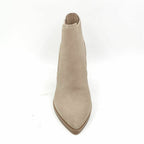 Marc Fisher Women's Ellard Block Heel Ankle Booties  Color Light Gray Suede Size 6.5M