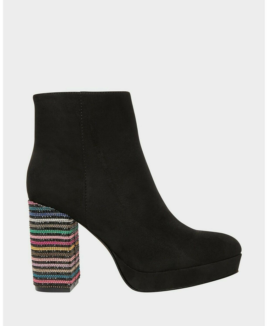 Betsey Johnson Women's Downie Block Heel Ankle Booties   Color Black Suede Size 5M