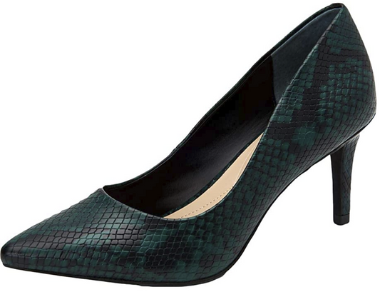 Alfani Women's Jeules Closed Toe Suede Dress Heels Color Green Size 9.5 M