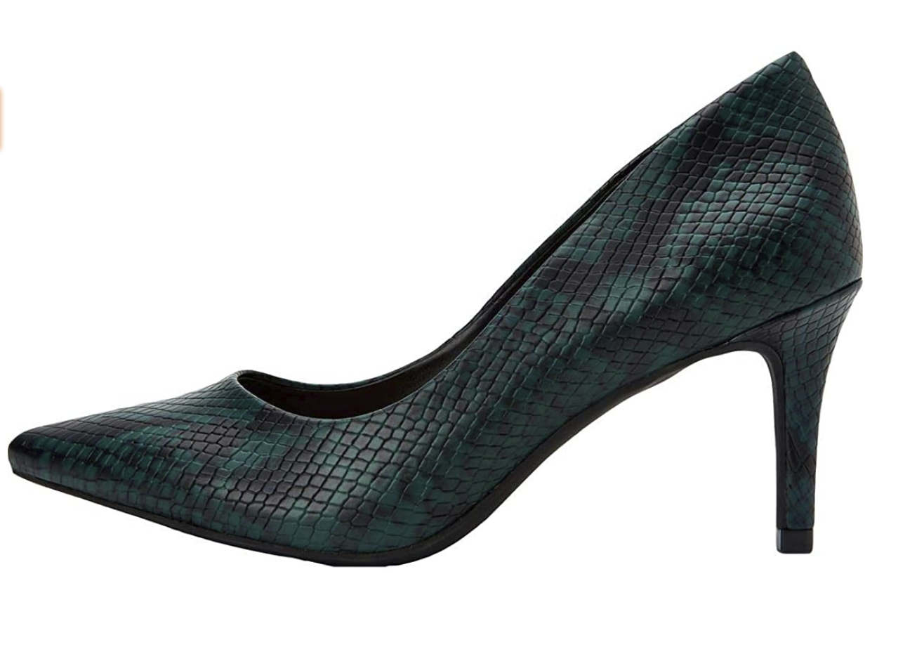 Alfani Women's Jeules Closed Toe Suede Dress Heels Color Green Size 9.5 M