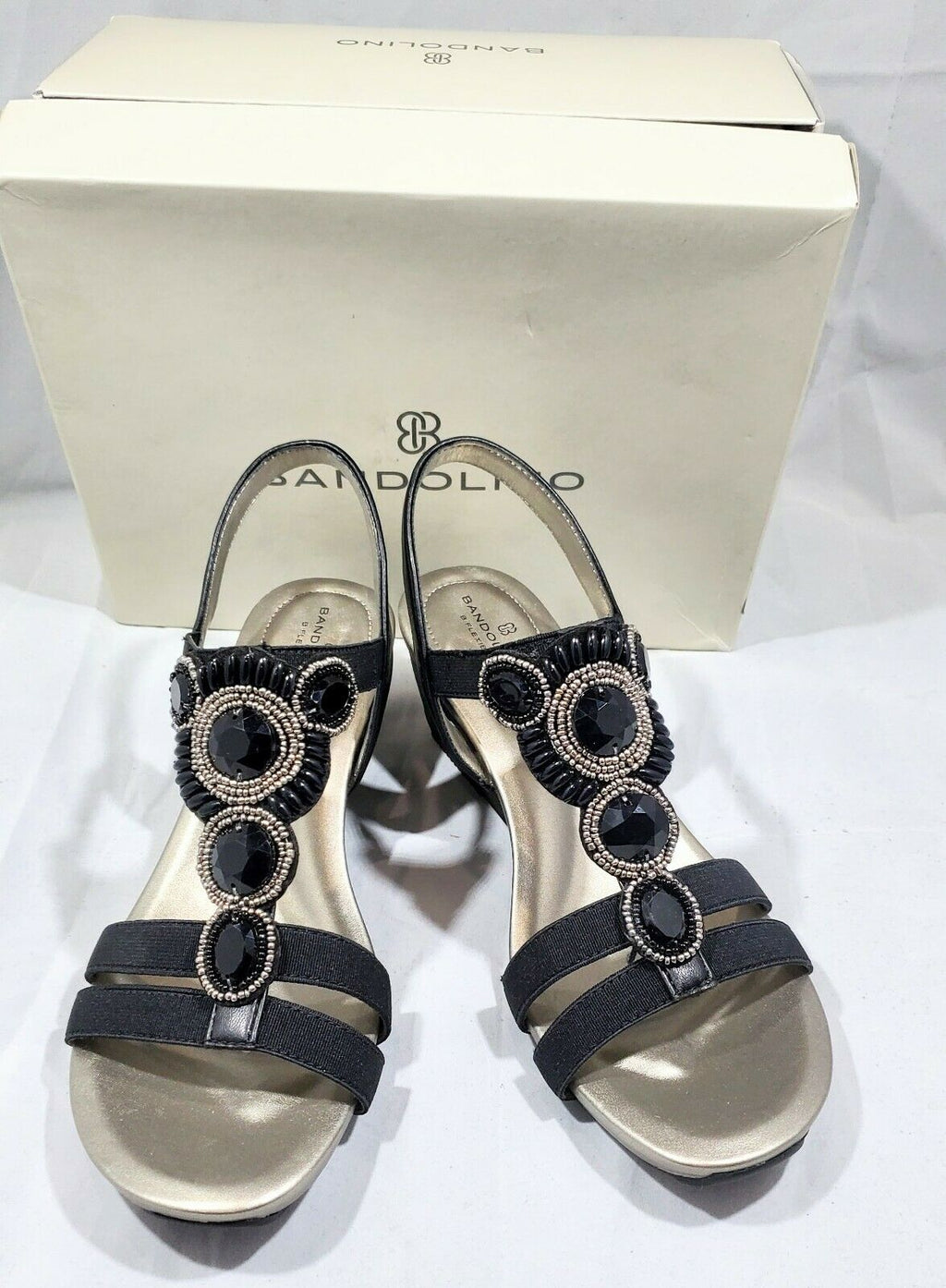 Bandolino Women's Dreamer Black Sandals Size 6M
