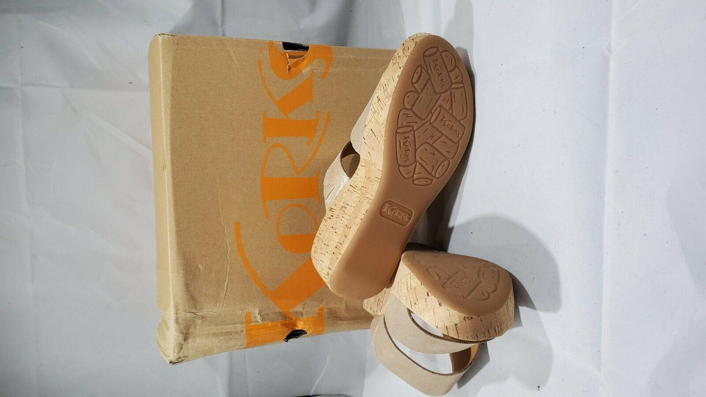 Korks Deltona Cork Slide Sandals gold -  9m