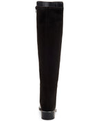 Alfani Women's Ludlowe Over-The-Knee Boots Color Black Leather Micro Size 7.5M