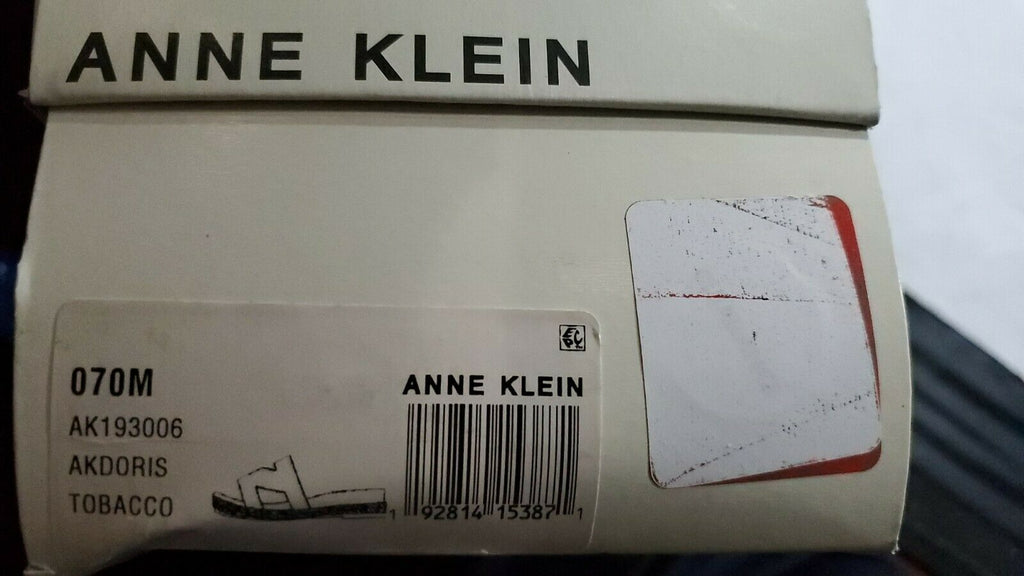 Anne Klein Women's Doris Slide Sandal Color: Tobacco Size: 7