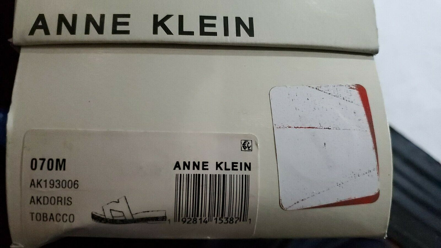 Anne Klein Women's Doris Slide Sandal Color: Tobacco Size: 7