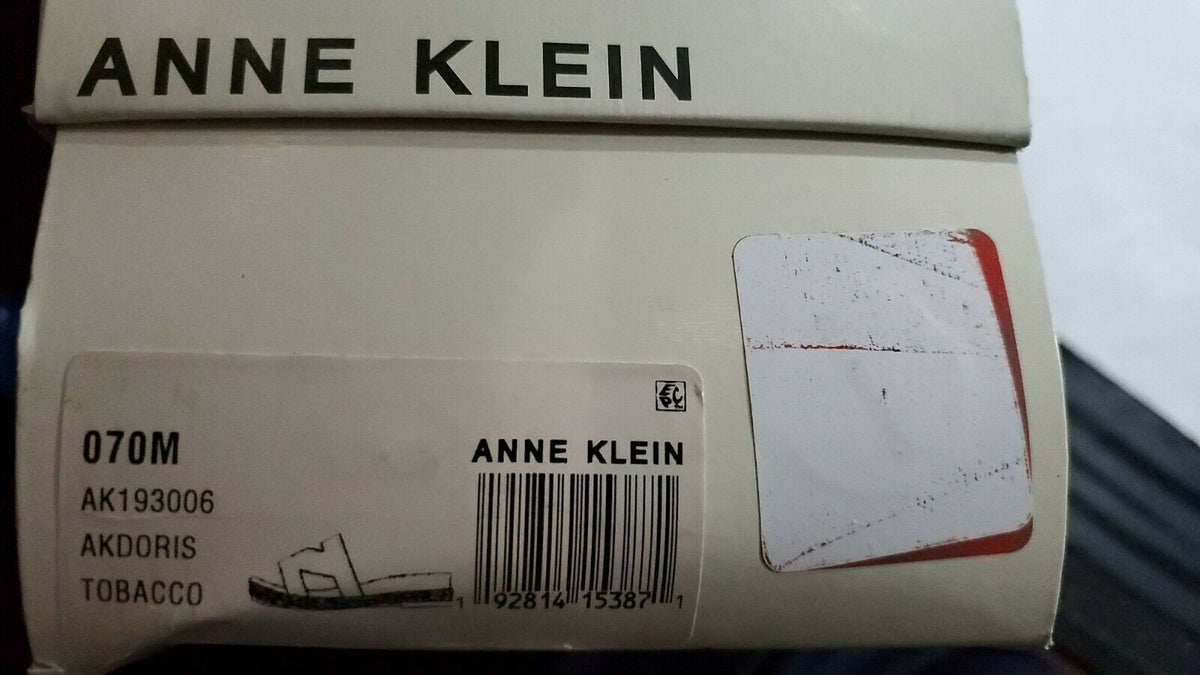 Anne Klein Women's Doris Slide Sandal Color: Tobacco Size: 7