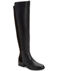 Alfani Women's Ludlowe Over-The-Knee Boots Color Black Leather Micro Size 7.5M