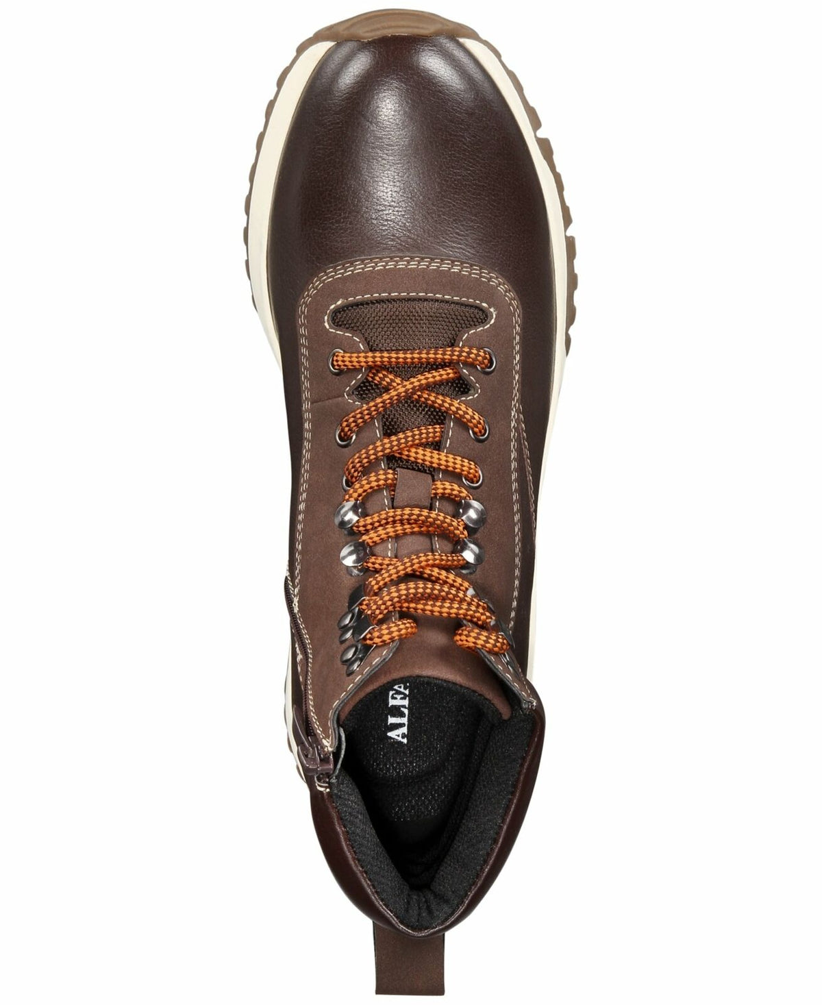 Alfani Men's Reggie Leather Alpine Boots  Brown Size 9.5