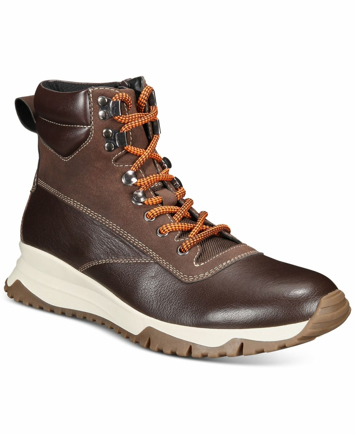 Alfani Men's Reggie Leather Alpine Boots  Brown Size 9.5