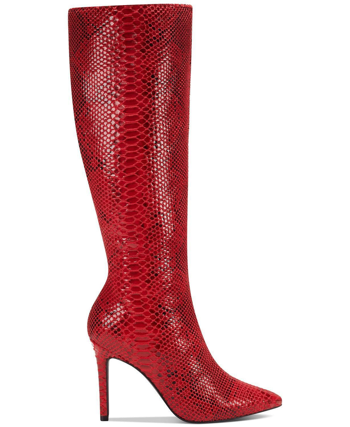 INC International Concepts Womens Rajel Dress Boots  Color Reg Red Snake Print Size 10M