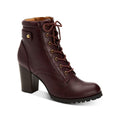 Style & Co Women's Block Heel Ankle Booties Cassy Wine Faux Leather Size 9M