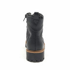 Style Co Morggan Lace-Up Combat Booties  Color Black Quilt Size 7.5M