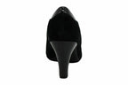 GIANI BERNINI WOMENS VALII SUEDE PEEP TOE CLASSIC PUMPS, BLACK, SIZE 6 M