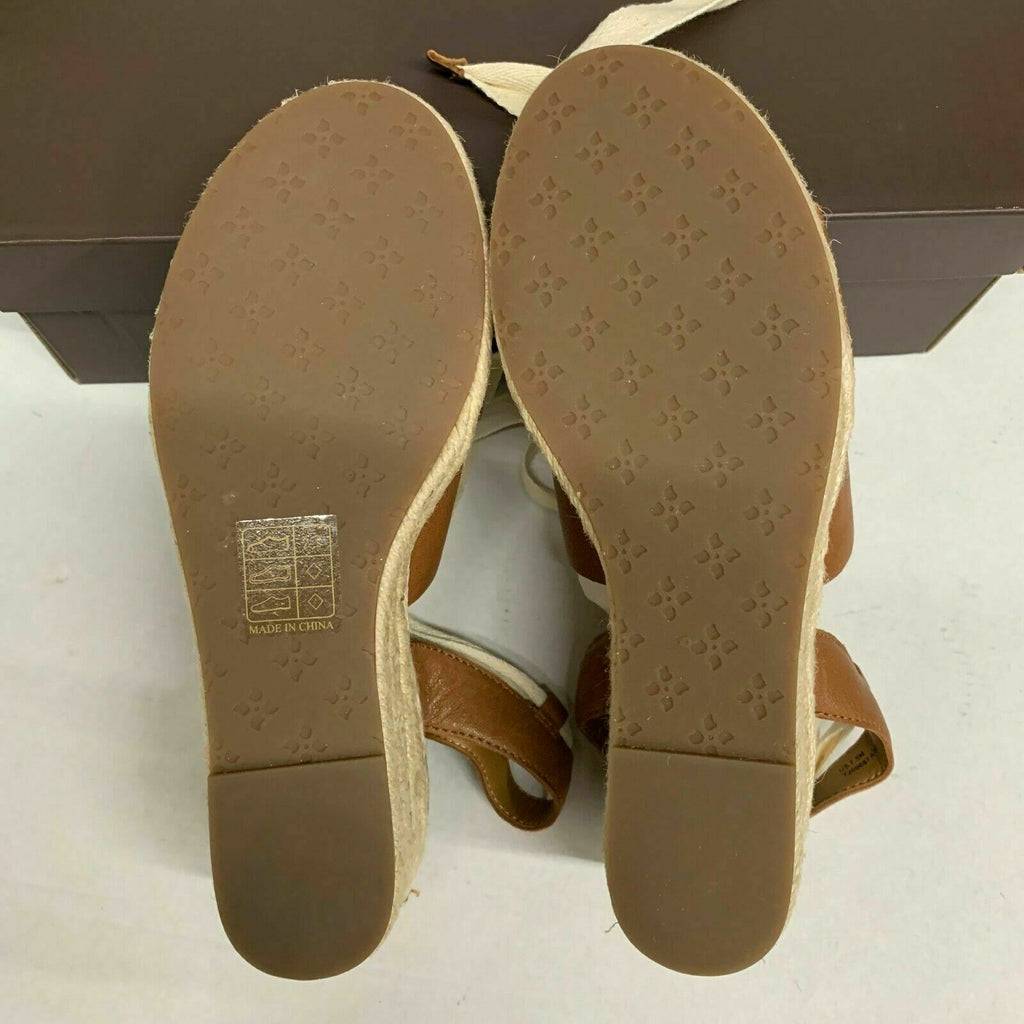 Patricia Nash Women's Riva Wedge Sandals  Tan Size 6.5