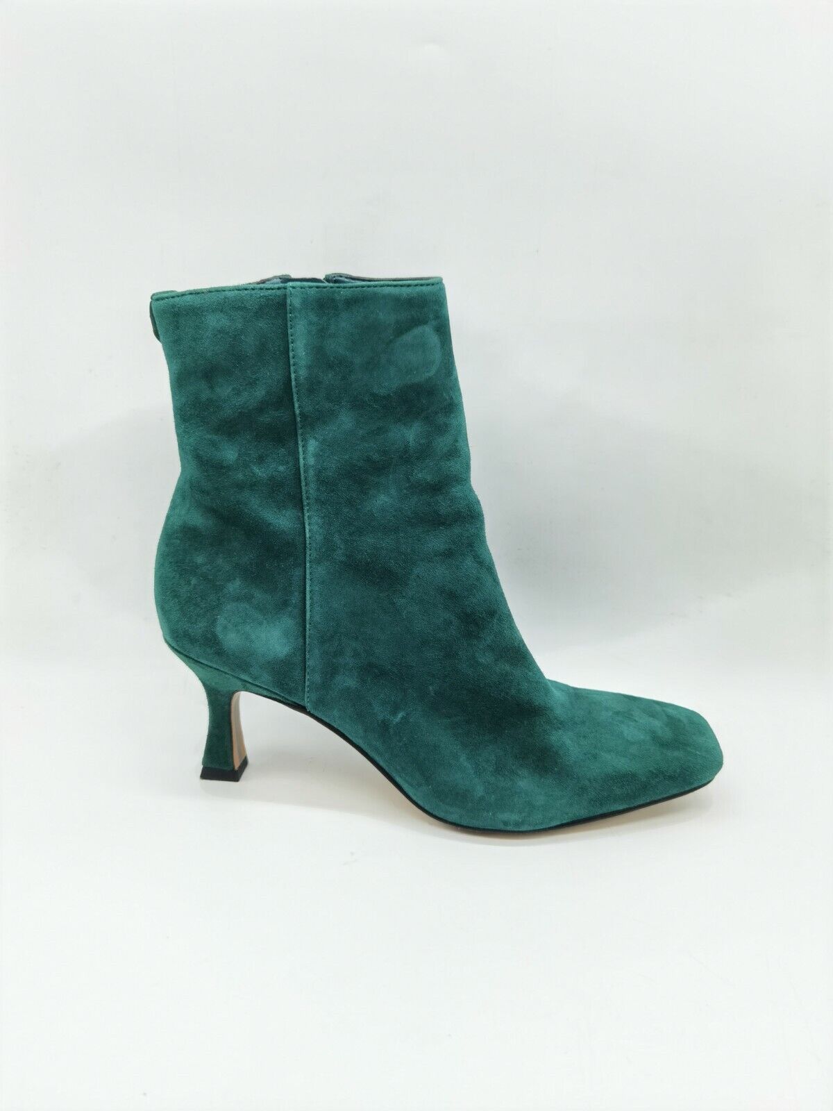 Sam Edelman Women's Lizzo Martini-Heeled Booties  Color Green Suede Size 6.5M