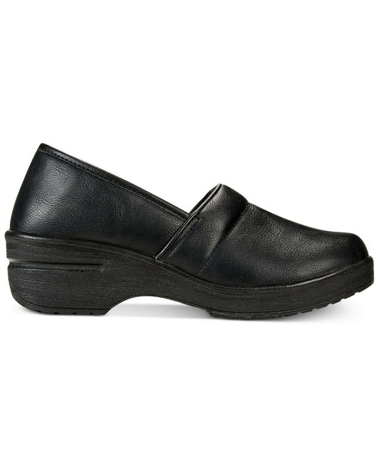 Easy Street Easy Works By Lyndee Black Slip Resistant Clogs