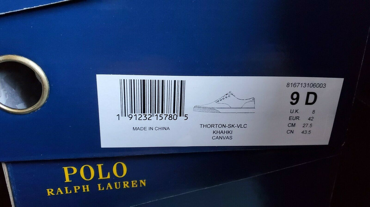 Polo Ralph Lauren Men's Thorton Sneakers Color: Khaki