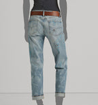 Lauren Ralph Lauren Womens Relaxed Tapered Jeans  Color Saint Tropez Wash Size 12