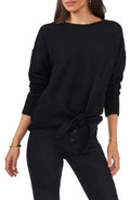 Vince Camuto Women's Tie-Front Sweater  Color Rich Black Size M