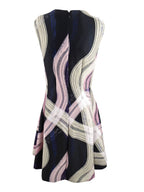DKNY Sleeveless Fit & Flare Dress  Color Midnight Combo Size 12