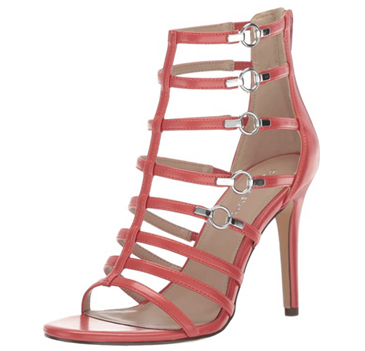 BCBGeneration Women's Jean Caged Dress Sandal Heeled Color Flare
