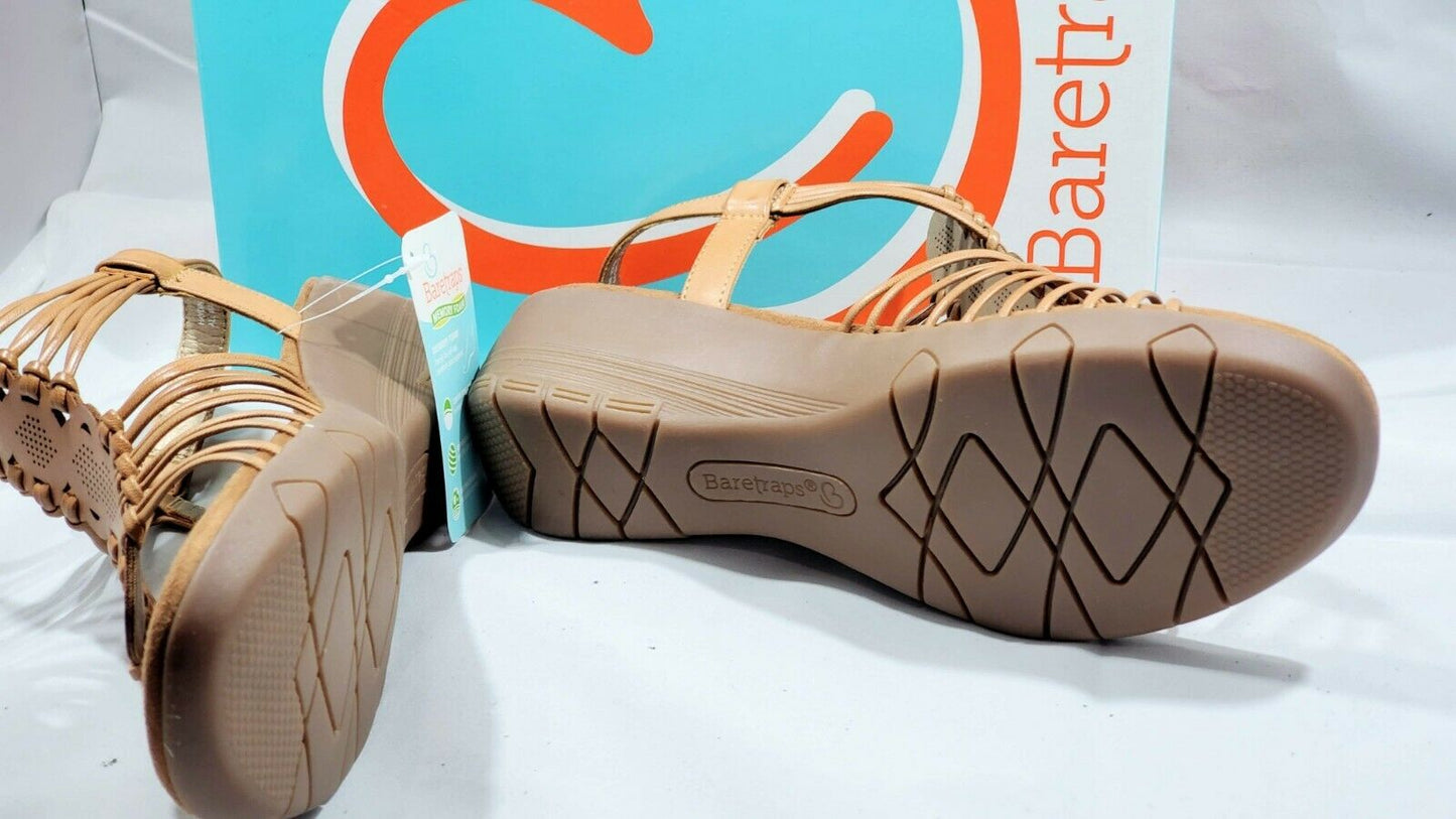 Baretraps Haydin Gladiator Women's Casual Sandal  Color Caramel  Size 10M