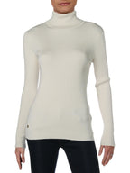 Lauren Ralph Lauren Women's Ribbed Turtleneck Sweater  Mascarpone Cream Size 2XL S