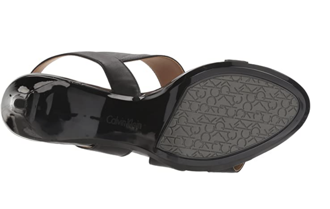 Calvin Klein Women's Lancy Heeled Sandal Color Black Size 10 M