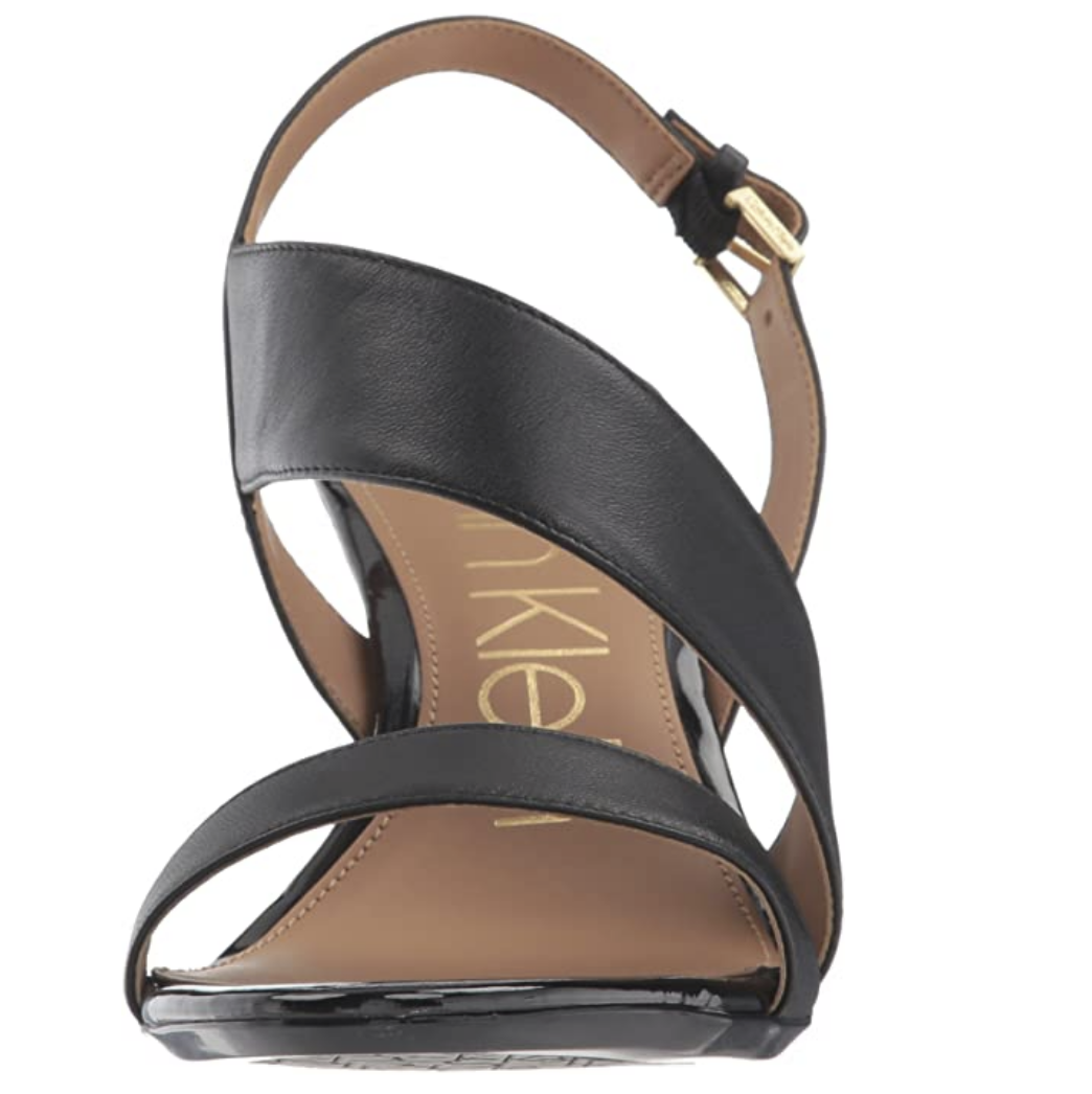Calvin Klein Women's Lancy Heeled Sandal Color Black Size 10 M