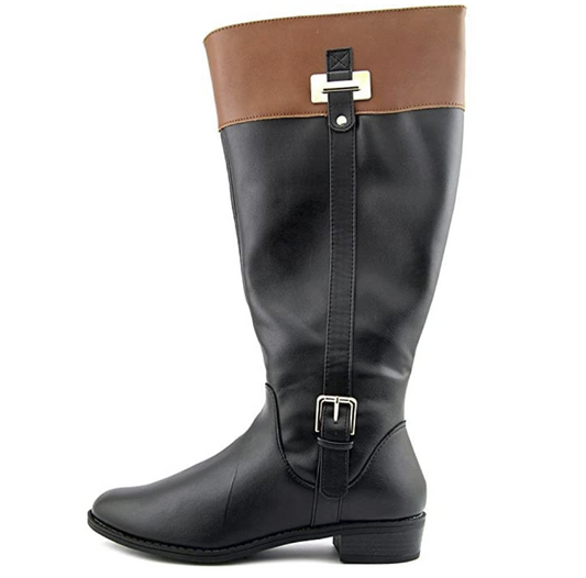 Karen Scott Womens Deliee Boots Color: Black/CognacSynthetic - Various Sizes