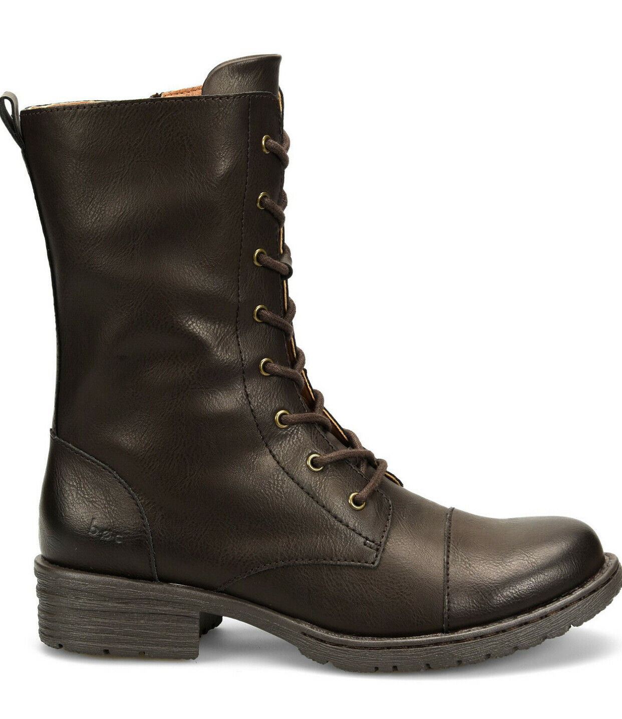 b.o.c. Women's Carissa Lace Up Booties  Color Dark Brown Size 6.5M