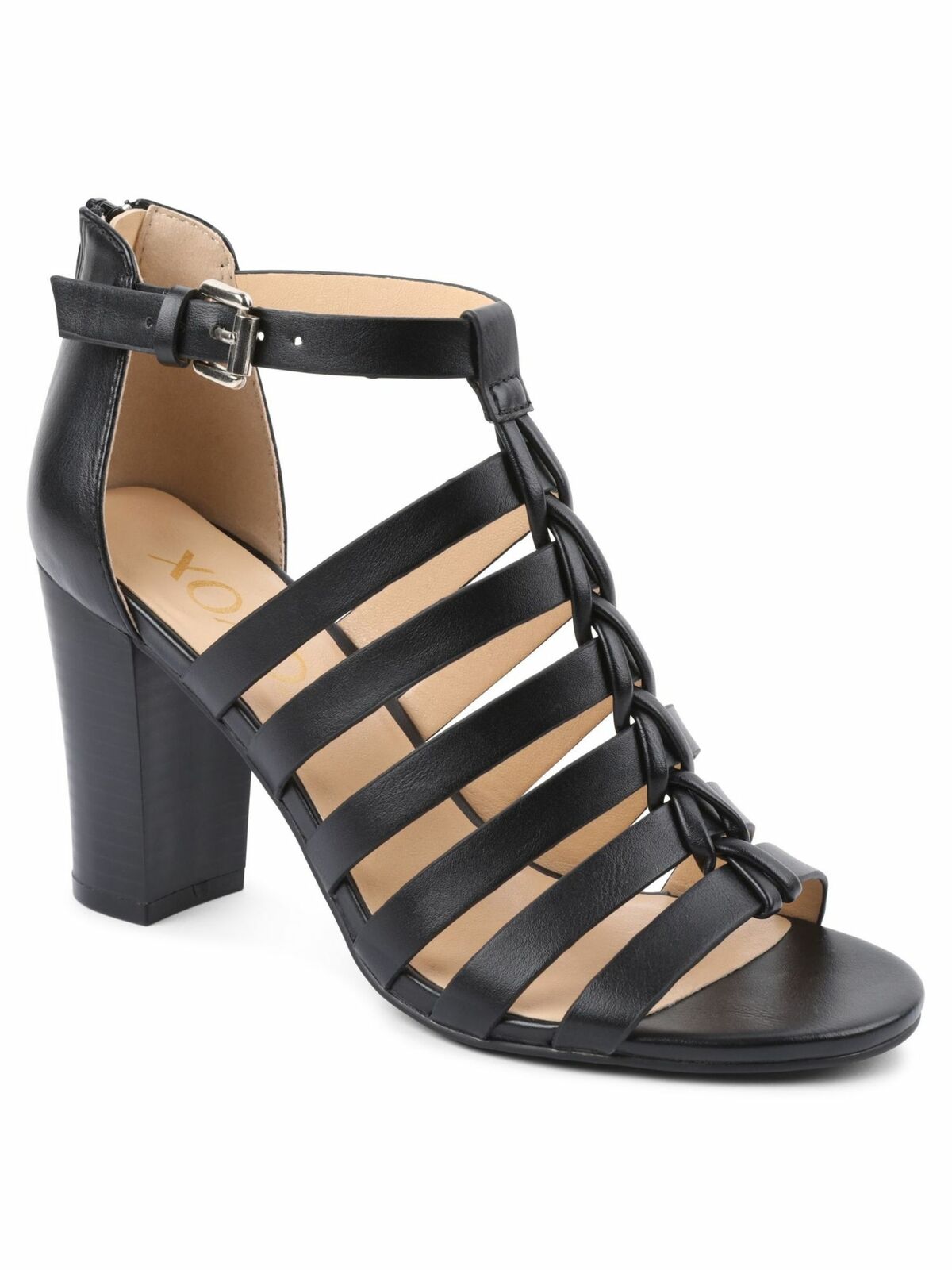 XOXO Womens Bae Block heel Sandal   Color Black
