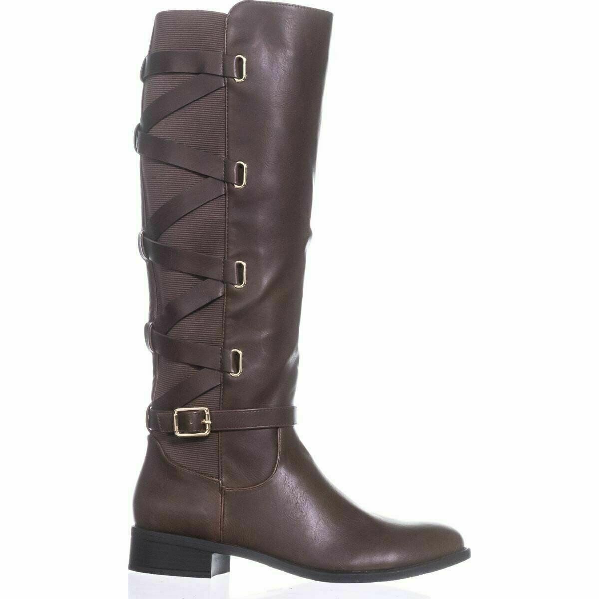 Thalia Sodi Women's Veronika Knee-High Fashion Boots  Brown Size 7