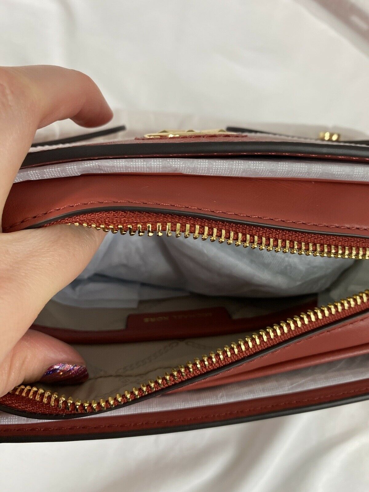 Michael Kors Carmen Camera Saffiano Leather Crossbody Bag  Style 32F0GNMC7L
