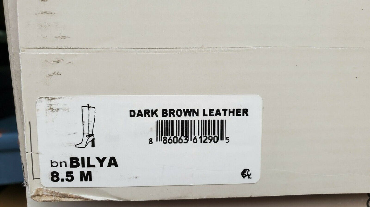Bandolino Women's Tall Fashion Boot Color Dark Brown Leather Size 9