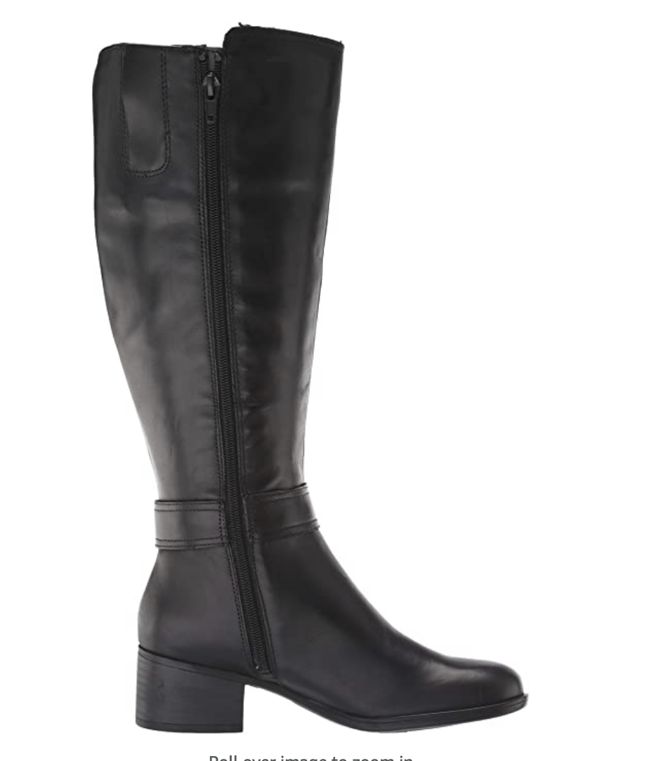 Naturalizer Women's Kelso High Shaft Boots Knee Color Black Wide Calf Size 10M